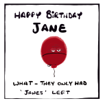 6 x Jane Card